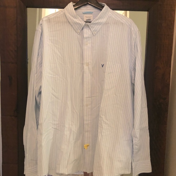American Eagle long-sleeve stripe button-up shirt - Picture 2 of 7